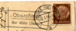 35325 Oberohmen via Mucke country postmark o May 2, 1939 on rose card