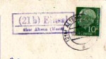 58769 Einsal country postmark o 12.4.1952