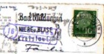 34549 Edersee, country postmark, post office postmark, o 05.06.1957