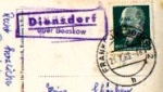 15864 Diensdorf country postmark on postcard Bad Saarow-Pieskow o July 23, 1963