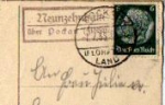 09514 Neunzehnhain country postmark o 1.7.1933 on postcard hammer mill