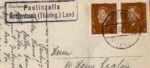 07422 Paulinzella country postmark o March 8, 1932 on postcard monastery ruins