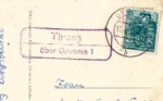04683 Threna via Grimma 1 country postmark Belgershain o April 15, 1960 on Easter card