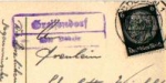 04720 Greifendorf, country post mark, post office postmark, o 19.11.1941 on postcard
