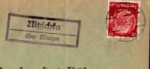 04808 Nitzschka Landpoststempel o 15.3.1934 auf Umschlag