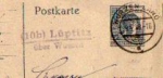 04808 Lüptitz country postmark post office stamp O 9.4.1948 on postcard