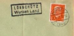 04828 Lübschütz Landpoststempel o 21.4.1932 auf Umschlag