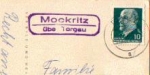 04860 Mockritz country postmark or approx. 1962 on artist card E. Frink