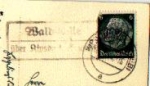 01776 Waldidylle Country postmark o August 28, 1940 on postcard View of the Geising in the storm