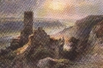 56349 Kaub Burg Gutenfels artist card N. Astudin * approx. 1920
