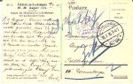 Augsburg Field Post K.B.5. Landsturm Infantr. Battalion o 18.7.15 on AK