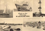 Warnemünde lighthouse holiday ship Fritz Heckert o July 9, 1974