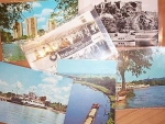 Barges 6 postcards ca. 1940-70
