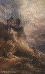 Rüdesheim, Burg Rheinstein, Künstlerkarte N. Astudin * ca. 1930