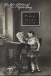 Back to school, girl, school bag, bag, gebr. circa 1920
