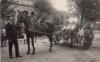 Landwirt Bauer mit Pferdefuhrwerk Echtfoto gebr. ca. 1910