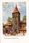 Nuremberg Tiergartner Tor artist card Heinrich Kley * approx. 1910