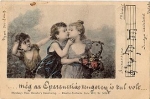 Children's song card kiss flowers o 21.2.1900