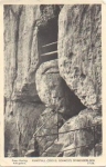 01814 Saxon Switzerland Kuhstall Schneiderloch cave gebr. 11/28/1955