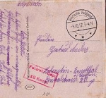 Field postcard, field recruits depot, 3B company, o 03.10.1917