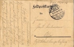Field postcard Royal Saxon Infantry Division No. 25, o 9.11.1914