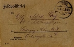 Feldpostbrief, Feldpost-Stempel o. Angabe o 4.6.1918