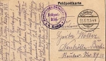 Feldpostkarte, Armierungs-Bataillon 25, 4. Kompanie o 25.3.1917