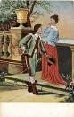 Lovers artist card, * ca. 1900