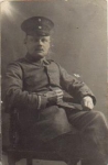 German soldier smoking a cigarette WWI. Real photo o 12/13/1915