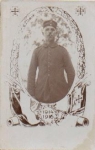 Deutscher Soldat, 1.WK Patriotika Echtfoto * ca. 1916