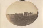 Deutsche Militär Kolonne 1. WK. Pferdewagen Echtfoto * ca. 1915