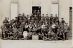 German soldiers in the hospital in Neustadt, WW I Group photo on April 7, 1916