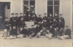 01619 Zeithain Militaer, group photo, Reserve 4/64, real photo * 1907