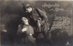German soldier dying military WW1. Series card 3433-6 o July 18, 1915