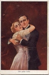 The great love, couple artist card gebr. 19.9.1920