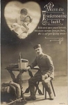 German soldier with equipment WWI. Friedenssonne series card 687/2 *approx. 1915