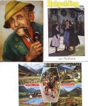 Bavarian costumes 3 cards