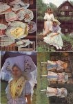 Spreewald, Lower Sorbian festive costumes 4 cards
