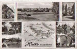 33790 Halle Westphalia with map, gebr. circa 1960