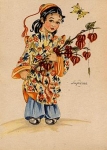 Kinder Kuenstlerkarte Lupicina * ca. 1960