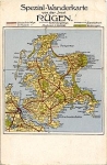 18454 Insel Rugen Wanderkarte gebr. 5.12.1932