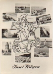 18550 Insel Rugen Landkarten-AK *ca. 1955