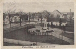 18556 Wiek Markt mit Denkmal gebr. 30.7.1924