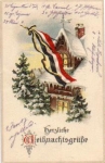 Christmas greetings, patriotica, black-red-white gebr. 4.1.1917