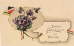 Patriotica WWI violets, black-white-red o 05.11.1917