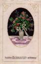 Roses in a vase o April 1, 1918