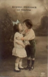 Kiss children series card 62284/3 used. circa 1920