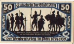 24306 Plon city emergency money 50 pfennigs turning war No. 3 1921