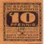 24837 Schleswig city emergency money worth 10 Pfennig around 1920