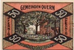 24972 Quern City emergency money worth 50 pfennigs Church with monument 1921